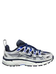 Nike Wolf Grey/Blue Junior P-6000 Trainers - Image 1 of 4