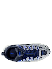 Nike Wolf Grey/Blue Junior P-6000 Trainers - Image 3 of 4