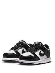 Nike Black White Infant Dunk Low Trainers - Image 2 of 9
