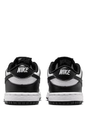 Nike Black White Infant Dunk Low Trainers - Image 3 of 9