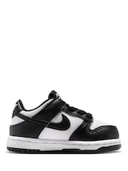 Nike Black White Infant Dunk Low Trainers - Image 4 of 9