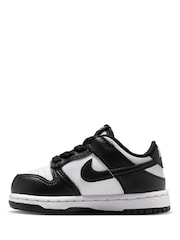 Nike Black White Infant Dunk Low Trainers - Image 5 of 9
