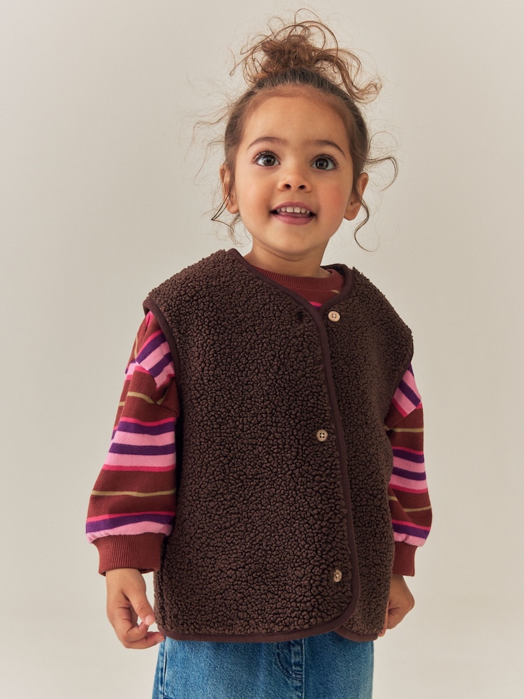 Marrone - Gilet in pelliccia sintetica (3mesi-7anni) - Immagine 1 di 8 Marrone - Gilet in pelliccia sintetica (3mesi-7anni) - Immagine 1 di 8