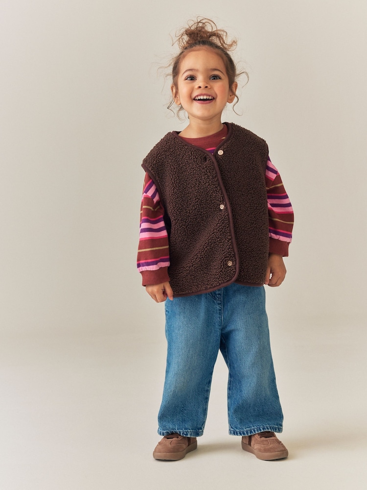 Marrone - Gilet in pelliccia sintetica (3mesi-7anni) - Immagine 2 di 8 Marrone - Gilet in pelliccia sintetica (3mesi-7anni) - Immagine 2 di 8