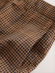 Brown Tailored Fit Gun Club Check Suit Trousers - Image 9 of 9