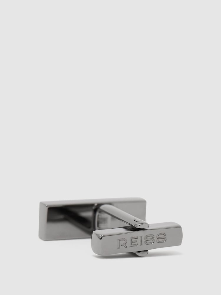 Cupru metalizat/Negru - Reiss Marlin Bar Cufflinks - Imaginea 3 din 3