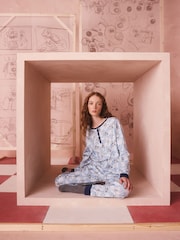 Cath Kidston Blue Inventions Wallace and Grommit Pyjamas Set - Image 3 of 12
