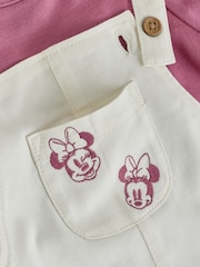 Ecru Embroidered Minnie Mouse - Baby Dungaree Set (0mths-2yrs) - 圖片 7/8