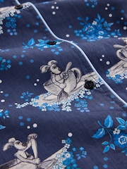 Cath Kidston Navy Wallace and Gromit Button Through Pyjamas Set - Image 4 of 4