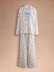 Cath Kidston Ecru Spot Wallace and Gromit Button Through Pyjamas Set - Image 10 of 15