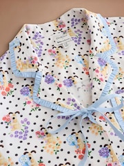 Cath Kidston Ecru Spot Wallace and Gromit Button Through Pyjamas Set - Image 11 of 15