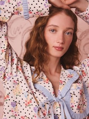 Cath Kidston Ecru Spot Wallace and Gromit Button Through Pyjamas Set - Image 6 of 15