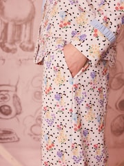 Cath Kidston Ecru Spot Wallace and Gromit Button Through Pyjamas Set - Image 8 of 15