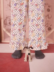 Cath Kidston Ecru Spot Wallace and Gromit Button Through Pyjamas Set - Image 9 of 15