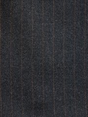Charcoal Grey Double Breasted Tailored Fit Stripe Trimmed Suit Jacket With Wool - Image 8 of 12