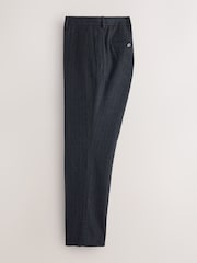 Charcoal Grey Tailored Fit Stripe Trimmed Suit Trousers With Wool - Image 2 of 5