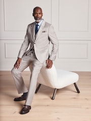 Neutral Signature Slim Fit Zignone Italian Wool Cashmere Flannel Suit Waistcoat - Image 3 of 4