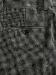 Green Regular Fit Nova Fides Italian Wool Blend Check Suit Trousers - Image 11 of 12