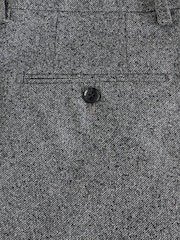 Charcoal Grey Loose Fit Boucle Suit Trousers - Image 5 of 5