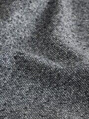 Charcoal Grey Loose Fit Boucle Suit Trousers - Image 7 of 9