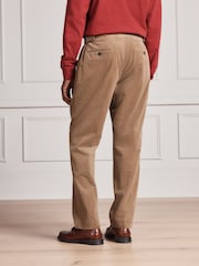Tan Brown Signature Tailored Fit Pontoglio Italian Cashmere Blend Corduroy Suit Trousers - Image 3 of 10