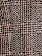 Tan Brown N. Premium Slim Fit Wool Blend Check Suit Jacket - Image 12 of 12