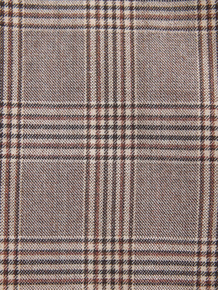 Tan Brown N. Premium Slim Fit Wool Blend Check Suit Trousers - Image 10 of 10 Tan Brown N. Premium Slim Fit Wool Blend Check Suit Trousers - Image 10 of 10