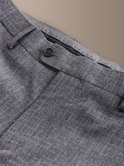 Grau - Signature Regular Fit Tollegno Italian Wool Cashmere Blend Textured Suit Trousers - Bild 8 von 9