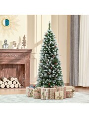Homcom Green 5ft Artificial Christmas Tree With Automatic Open Design - Image 1 of 6
