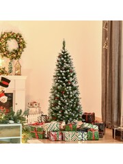 Homcom Green 5ft Artificial Christmas Tree With Automatic Open Design - Image 2 of 6