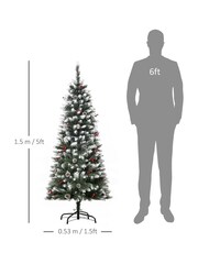 Homcom Green 5ft Artificial Christmas Tree With Automatic Open Design - Image 6 of 6