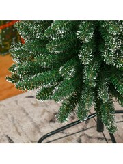 Homcom Green 7.5ft Snow-Dipped Artificial Christmas Tree With Black Stand - Image 6 of 6
