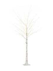 Homcom White 6ft Birch Christmas Tree With 96 Led Lights - Image 5 of 6