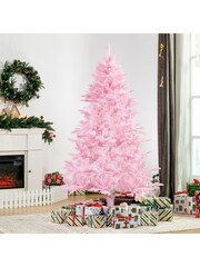 Homcom Pink 6Ft Popup Artificial Christmas Tree With Automatic Open Design - Image 2 of 6