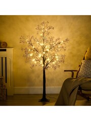 Homcom Green 4Ft Artificial Christmas Tree With Led Lights - Image 1 of 6