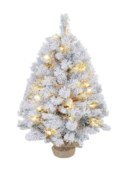 Homcom Green 3Ft Prelit Tabletop Christmas Tree With LED Lights - Image 5 of 6
