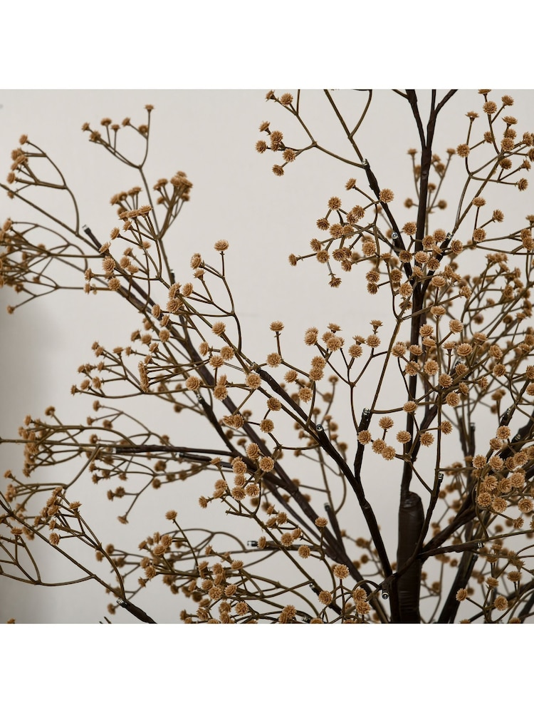 Homcom Green 5Ft Artificial Christmas Tree With Warm White Led Lights And Babys Breath Accents - Image 6 of 6