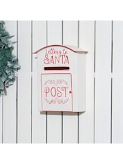 Homcom White Freestanding Or Wall-Mounted Christmas Post Box - Image 2 of 6