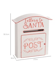 Homcom White Freestanding Or Wall-Mounted Christmas Post Box - Image 3 of 6