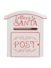 Homcom White Freestanding Or Wall-Mounted Christmas Post Box - Image 5 of 6