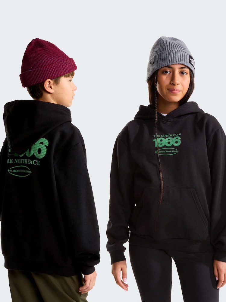 The North Face Black Teen Track Relaxed Graphic Hoodie - Image 1 of 5
