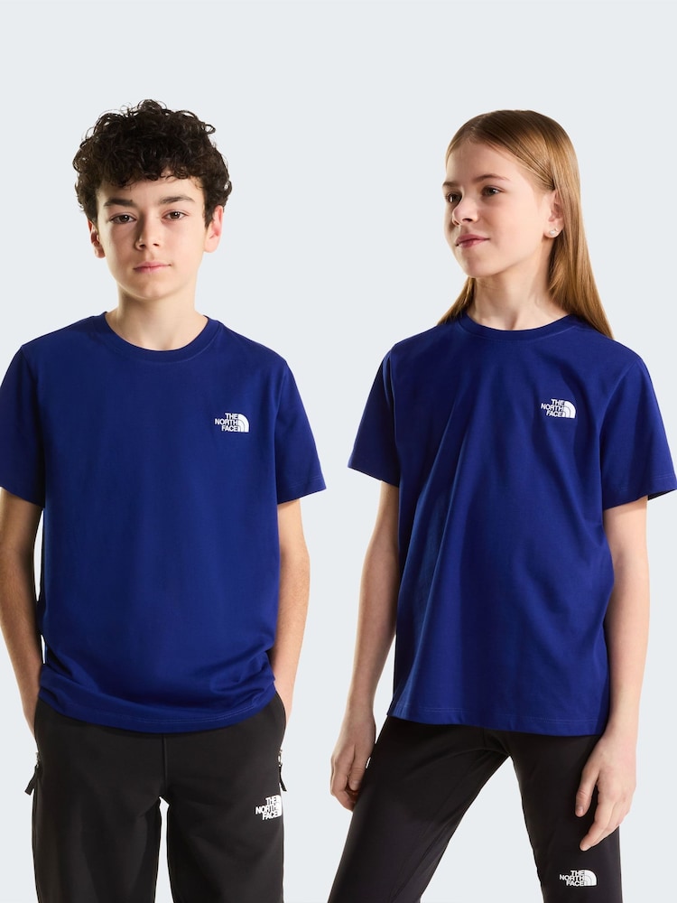 Plavo - The North Face Tinejdžerski Evolution Simple Dome majica kratkih rukava - Slika 1 od 5