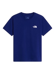 Plavo - The North Face Tinejdžerski Evolution Simple Dome majica kratkih rukava - Slika 4 od 5