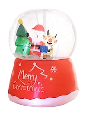Outsunny Red 5.5ft Inflatable Crystal Ball With Santa Reindeer And Christmas Tree Indoor/Outdoor - Image 5 of 6