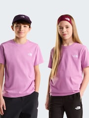 Розовый - The North Face Teen Evolution Simple Dome T-Shirt - Изображение 1 5