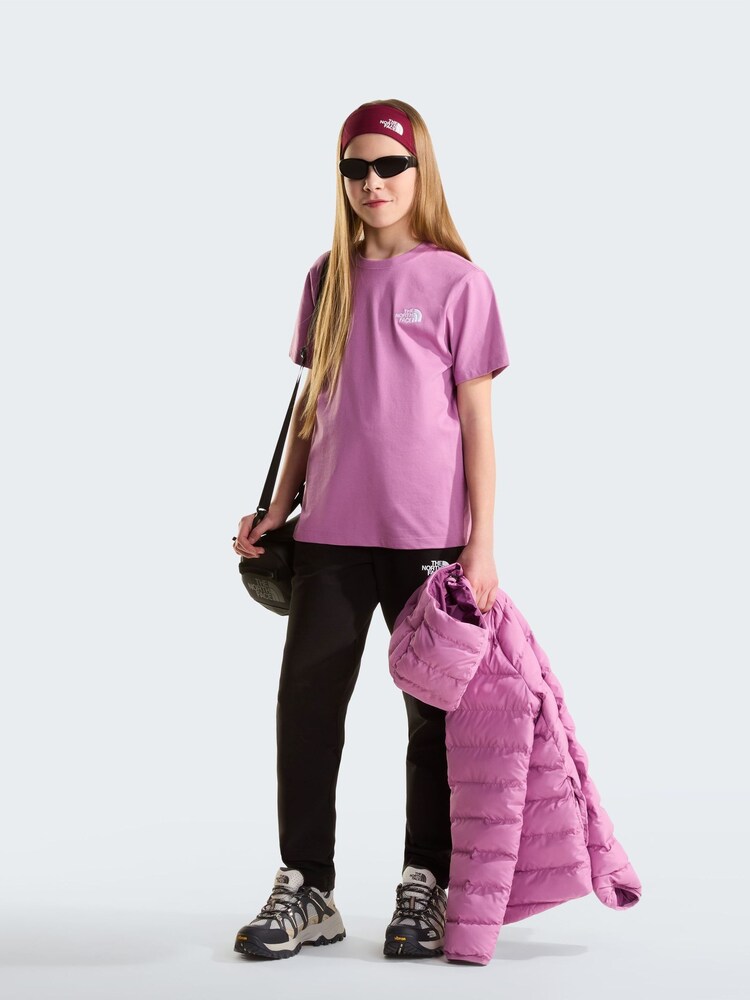 Розовый - The North Face Teen Evolution Simple Dome T-Shirt - Изображение 2 5
