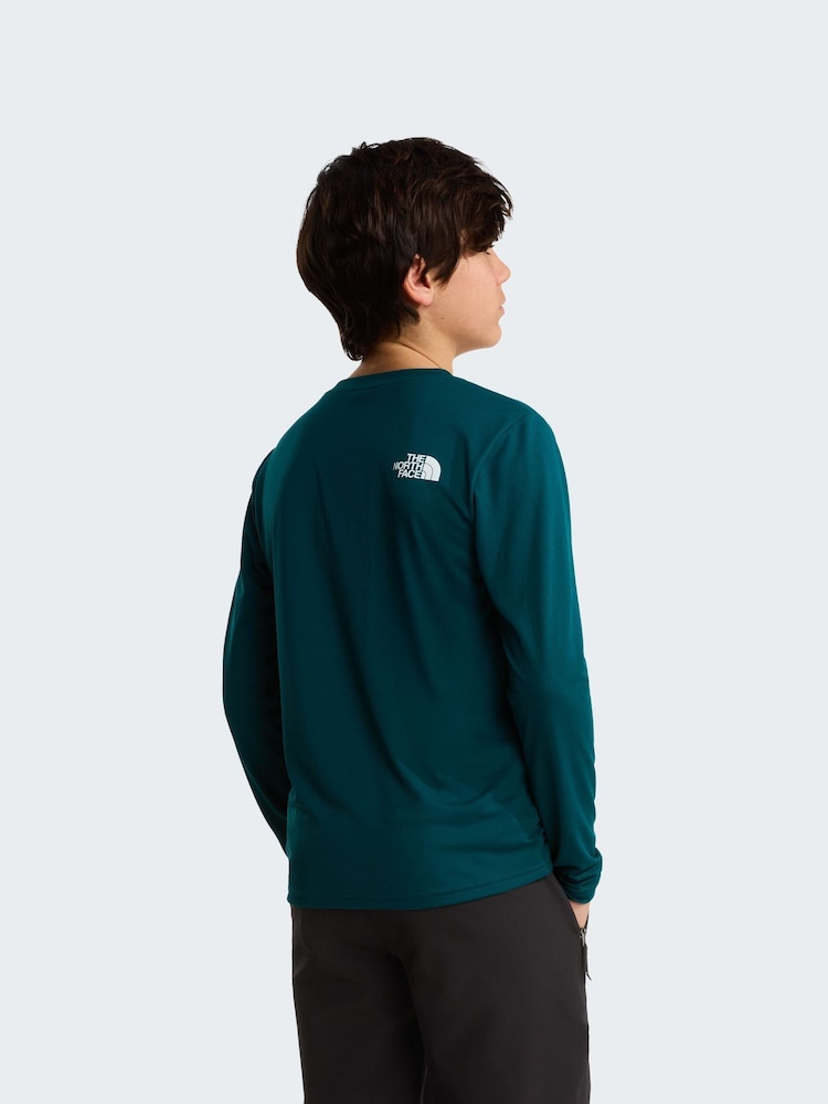 The North Face Green 24/7 Long Sleeve Tech T-Shirt - Image 2 of 5