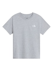 Grey - The North Face Tinejdžerski Evolution Simple Dome majica kratkih rukava - Slika 4 od 5