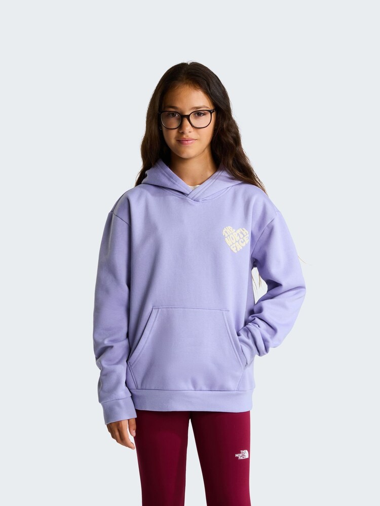 The North Face Purple Teen Proud Graphic Logo Relaced Hoodie - Image 1 of 5