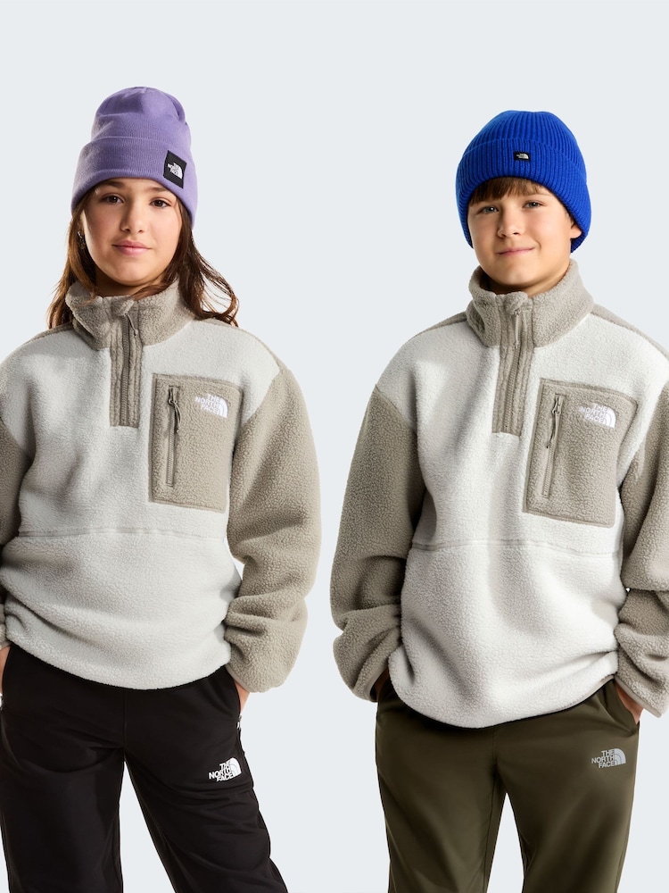رمادي - سترة فليس Yumiori بسحاب بطول 1/4 من The North Face - صورة 1 من 5
